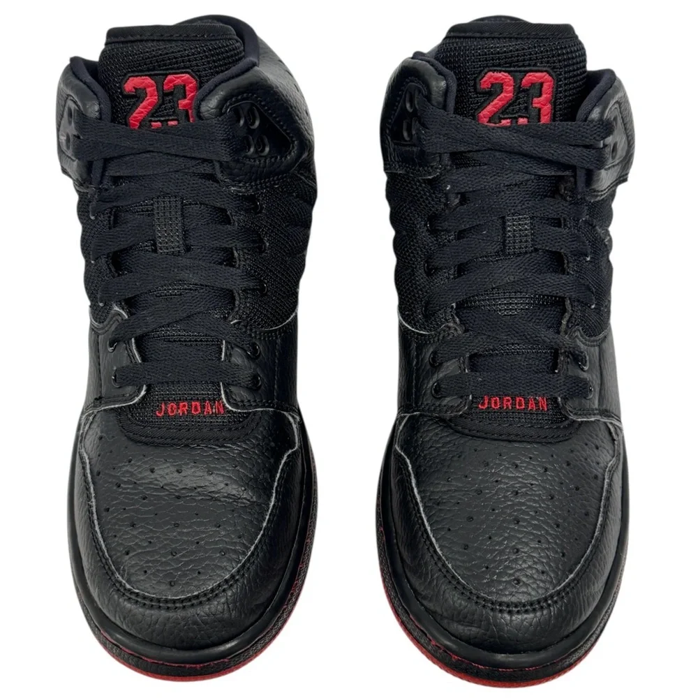 Nike Air Jordan 1 Flight 4 Premium GS Black Red #828237-006 Youth Sneakers 6.5Y